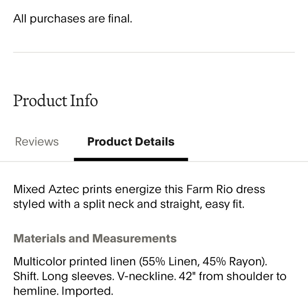 Farm Rio Aztec Midi Dress Small - Picture 10 of 10